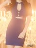 画像40: 門りょうちゃん着用☆XSサイズあり【ROBE de FLEURS Glossy/ローブ・ド・フルール グロッシー】ジップ/ バストxウエストカット/ ワンカラー/ セットアップ/ ストレッチ/ タイト/ ミニドレス/ キャバドレス[OF2]
