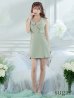 画像33: XSサイズあり【ROBE de FLEURS Glossy/ローブ・ド・フルール グロッシー】襟付き/ レザーベルトデザイン/ ノースリーブ/ シンプル/ ワンカラー/ タイト/ ミニドレス/ キャバドレス[OF2]