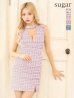 画像15: XS-Lサイズあり【ROBE de FLEURS Glossy/ローブ・ド・フルール グロッシー】ツイード/ チョーカー風/ ベルト/ ノースリーブ/ タイト/ ミニドレス/ キャバドレス[OF2]