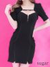 画像12: XSサイズあり【ROBE de FLEURS Glossy/ローブ・ド・フルール グロッシー】ワンカラー/ 2WAY/ ストレッチ/ 無地/ ワンピース/ タイト/ ミニドレス/ キャバドレス[OF2]