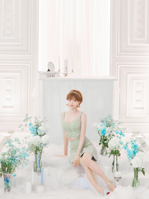 画像2: XSサイズあり【ROBE de FLEURS Glossy/ローブ・ド・フルール グロッシー】ベルトデザイン/ サイドプリーツ/ ノースリーブ/ フレア/ セットアップ/ ミニドレス/ キャバドレス[OF2]