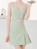 画像20: XSサイズあり【ROBE de FLEURS Glossy/ローブ・ド・フルール グロッシー】ベルトデザイン/ サイドプリーツ/ ノースリーブ/ フレア/ セットアップ/ ミニドレス/ キャバドレス[OF2]