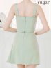 画像21: XSサイズあり【ROBE de FLEURS Glossy/ローブ・ド・フルール グロッシー】ベルトデザイン/ サイドプリーツ/ ノースリーブ/ フレア/ セットアップ/ ミニドレス/ キャバドレス[OF2]