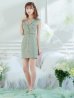 画像7: XSサイズあり【ROBE de FLEURS Glossy/ローブ・ド・フルール グロッシー】ジャケット風襟デザイン/ ノースリーブ/ ボタン/ ベルト/ 無地/ タイト/ カジュアル/ ミニドレス/ キャバドレス[OF2]