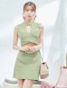 画像14: XSサイズあり【ROBE de FLEURS Glossy/ローブ・ド・フルール グロッシー】シンプル/ バストカット/ リブニット/ ノースリーブ/ ワンカラー/ タイト/ セットアップ/ ミニドレス/ キャバドレス[OF2]