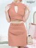 画像27: XSサイズあり【ROBE de FLEURS Glossy/ローブ・ド・フルール グロッシー】シンプル/ バストカット/ リブニット/ ノースリーブ/ ワンカラー/ タイト/ セットアップ/ ミニドレス/ キャバドレス[OF2]