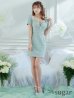 画像10: XSサイズあり【ROBE de FLEURS Glossy/ローブ・ド・フルール グロッシー】バストジッパー/ ビジュー/ ワッフル/ ストレッチ/ 半袖/ 袖あり/ ワンカラー/ タイト/ ミニドレス/ キャバドレス[OF2]