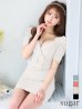 画像24: XSサイズあり【ROBE de FLEURS Glossy/ローブ・ド・フルール グロッシー】レザーベルト/ パフスリーブ/ トラベル/ タイト/ セットアップ/ ミニドレス/ キャバドレス[OF2]