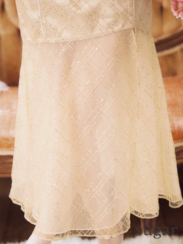 画像17: Lサイズあり【Glossy/グロッシー】ノースリーブ/ バストカット/ シアー/ ロング/ キャバドレスlong[OF08]