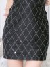 画像12: XSサイズあり【ROBE de FLEURS Glossy/ローブ・ド・フルール グロッシー】バストビジュー/ ラメニット/ シンプル/ キャミ/ タイト/ ミニドレス/ キャバドレス[OF2]