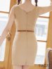 画像10: XSサイズあり【ROBE de FLEURS Glossy/ローブ・ド・フルール グロッシー】ベルトデザイン/ ノースリーブ/ シンプル/ タイト/ ミニドレス/ キャバドレス[OF2]