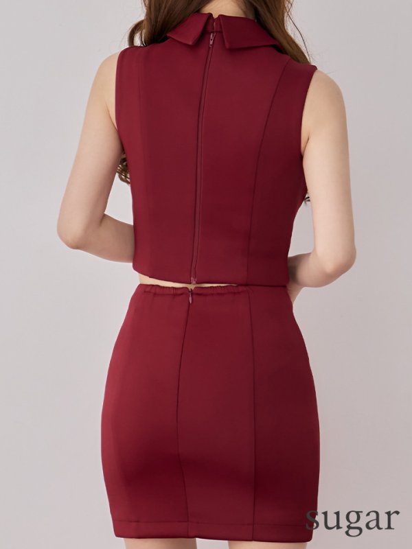 ボルドー　モデル：ゆめ　身長：160cm　着用サイズ：Sサイズ