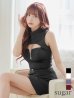 画像12: XSサイズあり【ROBE de FLEURS Glossy/ローブ・ド・フルール グロッシー】フロントジップ/ ノースリーブ/ ストレッチ/ 無地/ ワンカラー/ タイト/ セットアップ/ ミニドレス/ キャバドレス[OF2]