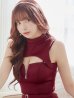 画像18: XSサイズあり【ROBE de FLEURS Glossy/ローブ・ド・フルール グロッシー】フロントジップ/ ノースリーブ/ ストレッチ/ 無地/ ワンカラー/ タイト/ セットアップ/ ミニドレス/ キャバドレス[OF2]
