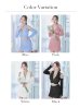 画像33: XSサイズあり【ROBE de FLEURS Glossy/ローブ・ド・フルール グロッシー】フロントジッパー/ オフショル/ ロングスリーブ/ 袖あり/ ワンカラー/ 台形スカート/ セットアップ/ ミニドレス/ キャバドレス[OF2]