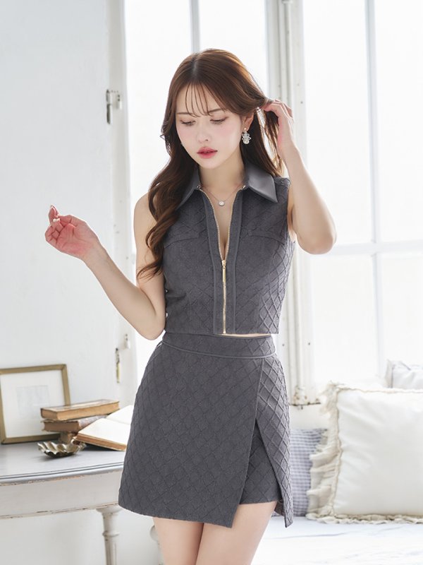 グレー モデル:ゆめ 身長:160cm 着用サイズ:Sサイズ