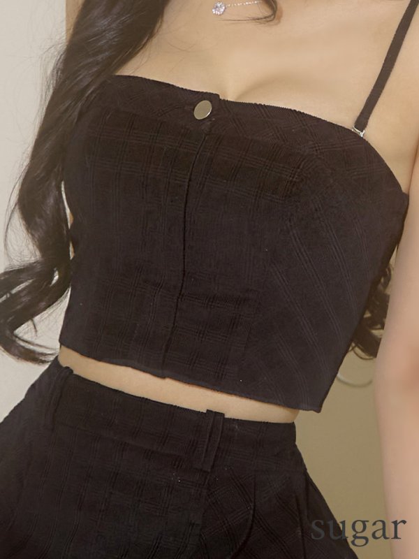 ブラック モデル:まおちゃる 身長:158cm 着用サイズ:Sサイズ