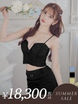【サマーセール開催中！! 】XSサイズあり【Glossy/グロッシー】シャーリング/ バストジップ/ ナイロン/ セットアップ/ ミニドレス/ キャバドレス[OF08]