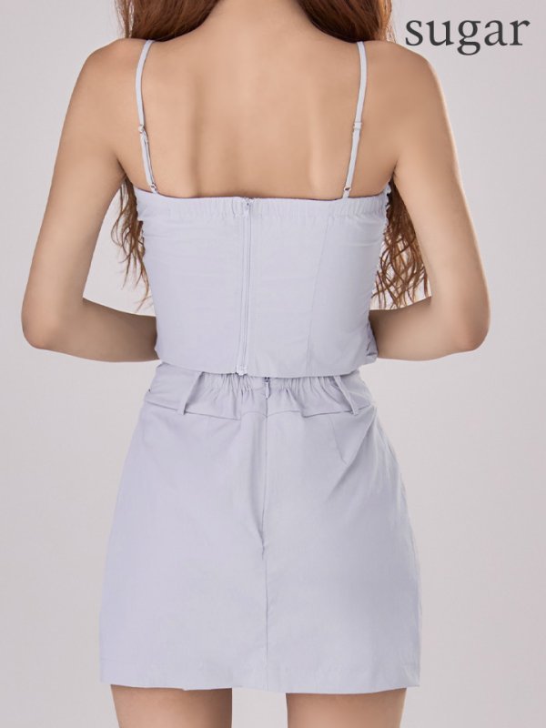 グレー　モデル：まりん　身長：164cm　着用サイズ：Sサイズ