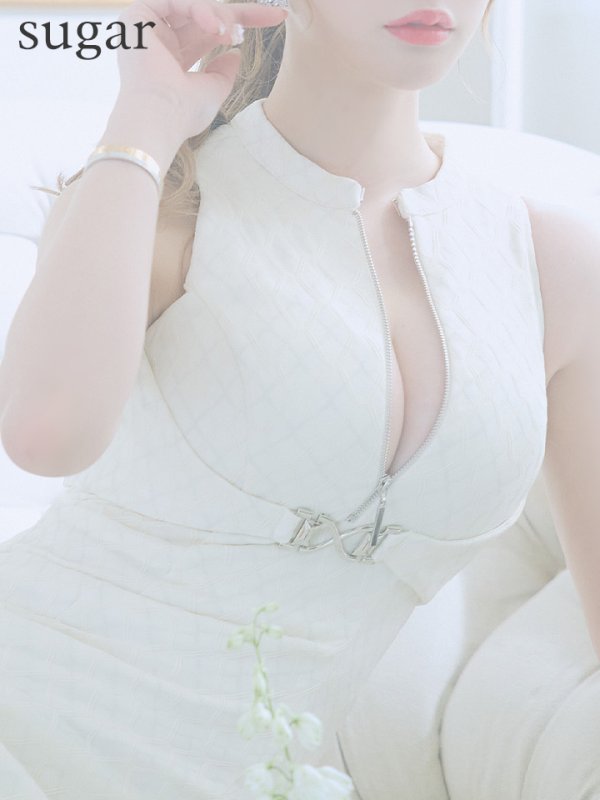 画像17: XSサイズあり【Glossy/グロッシー】シルバーバックル/ バストジッパー/ ノースリーブ/ タイト/ ミニドレス/ キャバドレス[OF08]