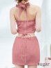 ピンク：モデル：阿部なつき　身長：160cm　着用サイズ：Sサイズ