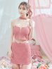 ピンク：モデル：阿部なつき　身長：160cm　着用サイズ：Sサイズ