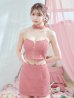 ピンク：モデル：阿部なつき　身長：160cm　着用サイズ：Sサイズ