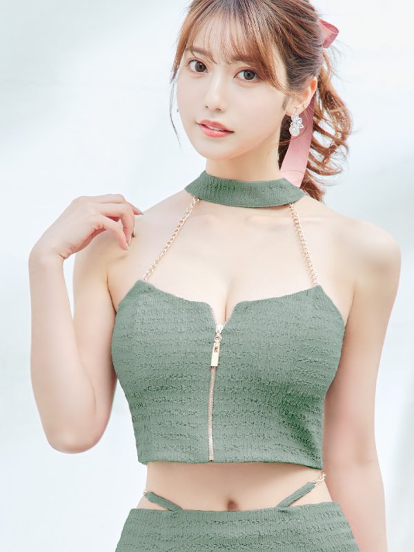 ミント:モデル:阿部なつき 身長:160cm 着用サイズ:Sサイズ