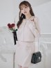 画像12: Lサイズあり【ROBE de FLEURS Glossy/ローブ・ド・フルール グロッシー】ロングスリーブ/ ツイード/ ジャケット/ セットアップ/ フレア/ ミニドレス/ キャバドレス[OF2]