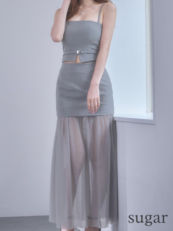 グレー　モデル：ゆめ　身長：160cm　着用サイズ：Sサイズ