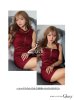 画像12: XSサイズあり【ROBE de FLEURS Glossy/ローブ・ド・フルール グロッシー】フロントジッパー/ ラメニット/ ノースリーブ/ ストレッチ/ タイト/ ミニドレス/ キャバドレス[OF2]