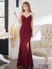 画像18: Lサイズあり【ROBE de FLEURS Glossy/ローブ・ド・フルール グロッシー】ラグジュアリーストラップ/ サイドスリット/ ロングドレス/ キャバドレスlong[OF2]