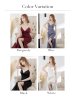 画像27: Lサイズあり【ROBE de FLEURS Glossy/ローブ・ド・フルール グロッシー】ラグジュアリーストラップ/ サイドスリット/ ロングドレス/ キャバドレスlong[OF2]