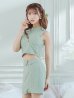 画像19: XSサイズあり【ROBE de FLEURS Glossy/ローブ・ド・フルール グロッシー】セットアップ/ マルチファスナー/ ハイネック/ ノースリーブ/ フロントジップ/ タイト/ ミニドレス/ キャバドレス[OF2]