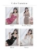 画像38: XSサイズあり【ROBE de FLEURS Glossy/ローブ・ド・フルール グロッシー】ウエストカット/ ストーンリブニット/ ベルト/ キャミソール/ タイト/ ミニドレス/ キャバドレス[OF2]