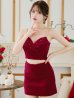 画像13: XSサイズあり【ROBE de FLEURS Glossy/ローブ・ド・フルール グロッシー】バストビジュー/ ニット/ キャミソール/ セットアップ/ ミニドレス/ キャバドレス[OF2]