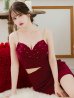 画像16: XSサイズあり【ROBE de FLEURS Glossy/ローブ・ド・フルール グロッシー】バストビジュー/ ニット/ キャミソール/ セットアップ/ ミニドレス/ キャバドレス[OF2]