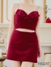 画像20: XSサイズあり【ROBE de FLEURS Glossy/ローブ・ド・フルール グロッシー】バストビジュー/ ニット/ キャミソール/ セットアップ/ ミニドレス/ キャバドレス[OF2]