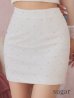 ホワイト モデル：如月れい　身長：156cm　着用サイズ：Sサイズ