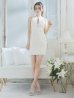 画像12: XSサイズあり【ROBE de FLEURS Glossy/ローブ・ド・フルール グロッシー】フロントジッパー/ ビジュー/ リブ/ ノースリーブ/ タイト/ ミニドレス/ キャバドレス[OF2]