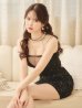 画像6: XSサイズあり【ROBE de FLEURS Glossy/ローブ・ド・フルール グロッシー】ビジューネック/ ハートカット/ コズミック/ ミニドレス/ キャバドレス[OF2]