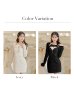 画像22: XSサイズあり【ROBE de FLEURS Glossy/ローブ・ド・フルール グロッシー】長袖/ バックオープン/ タイト/ ミニドレス/ キャバドレス[OF2]