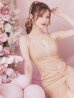 画像5: 【ROBE de FLEURS Glossy/ローブ・ド・フルール グロッシー】バック編み上げ/ スリット/ スパークリーラメ/ ミモレ丈/ ミディアム丈/ ミディアムドレス/ キャバドレスlong[OF2]