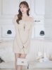 画像16: XSサイズあり【ROBE de FLEURS Glossy/ローブ・ド・フルール グロッシー】2way/ オフショル/ ファー/ バストジップ/ リブニット/ タイト/ ミニドレス/ キャバドレス[OF2]