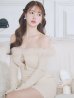 画像20: XSサイズあり【ROBE de FLEURS Glossy/ローブ・ド・フルール グロッシー】2way/ オフショル/ ファー/ バストジップ/ リブニット/ タイト/ ミニドレス/ キャバドレス[OF2]