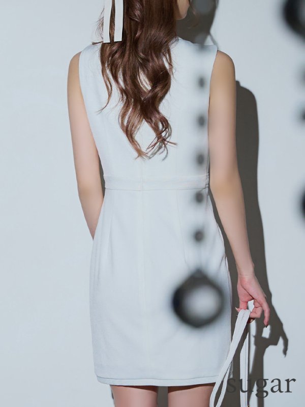 画像26: ☆XSサイズあり【Glossy/グロッシー】ジップ/ バストジップ/ ワンカラー/ セットアップ/ タイト/ ミニドレス/ キャバドレス[OF2]