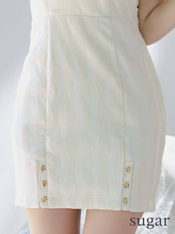 画像14: XSサイズあり【Glossy/グロッシー】バストカット/ リブニット/ ノースリーブ/ タイト/ ミニドレス/ キャバドレス[OF08]