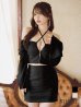 ブラック モデル：ゆめ　身長：160cm　着用サイズ：Sサイズ