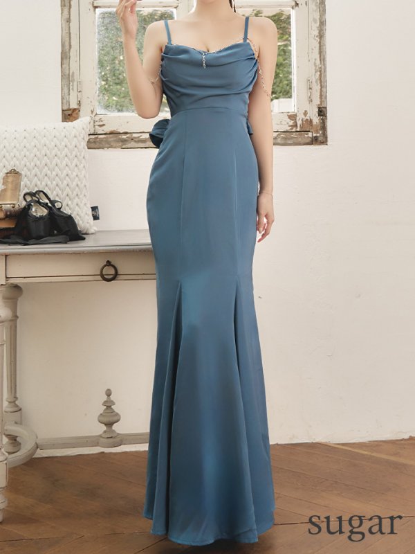 ブルー モデル:ももか 身長:156cm 着用サイズ:Sサイズ