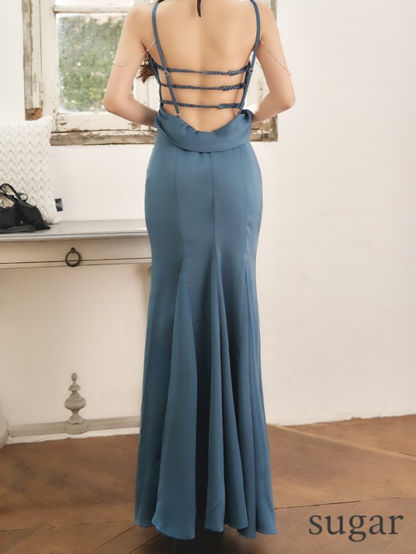 ブルー モデル:ももか 身長:156cm 着用サイズ:Sサイズ